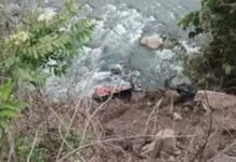 यमुना में गिरा ट्रक, चालक घायल परिचालक लापता