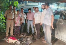 कार से भारी मात्रा में शस्त्र व कारतूसों का जखीरा बरामद