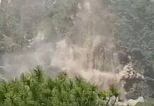 मकान पर गिरा पहाड़ी से मलबा, परिवार के 4 लोग जमीदोंज