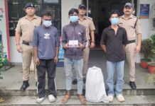 बंद मकान में हुई चोरी का खुलासा, तीन शातिर गिरफ्तार