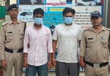 युवक से मारपीट व लूट मामले के दो आरोपी गिरफ्तार