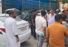 तेज रफ्तार बस का कहरः ऑटो चालक का हाथ कटा, 4 कारें भी हुईं क्षतिग्रस्त