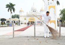 धार्मिक एवं सार्वजनिक स्थलों की स्वच्छता हम सभी की सामूहिक जिम्मेदारी : मुख्यमंत्री